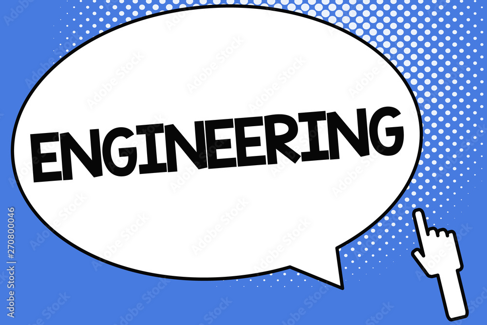 Poster conceptual hand writing showing engineering. business photo showcasing science concerned with design