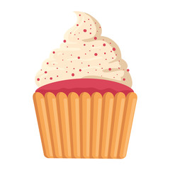 sweet cupcake pastry isolated icon
