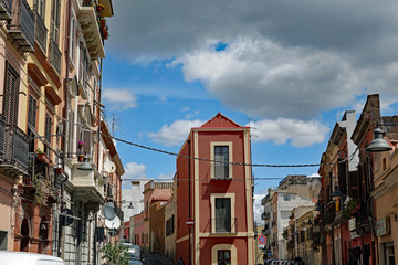 Fototapeta na wymiar Sardinien Cagliari Altstadtgassen
