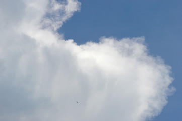 Blue sky with white clouds 