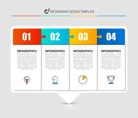 Infographic design template. Creative concept with 4 steps