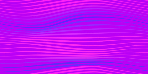 Abstract seamless vector pattern of waves. Optical illusion. Blending lines. Pink, purple, blue colors.