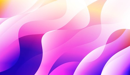 Geometric wave shape with Smooth Abstract Colorful Gradient Backgrounds. For Brochure, Banner, Wallpaper, Mobile Screen. Vector Illustration.
