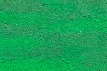 Green Painted Weathered Cracked Concrete Wall Texture