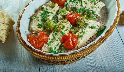 Cod with Tomato and Herb Butter