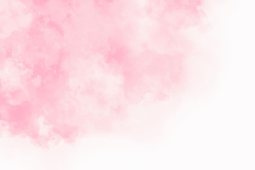 Abstract pink watercolor with cloud texture background
