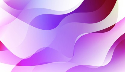 Fototapeta premium Abstract Wavy Background. For Futuristic Ad, Booklets. Vector Illustration with Color Gradient.