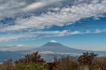 view on Mount Fuji from Hakone Skyline