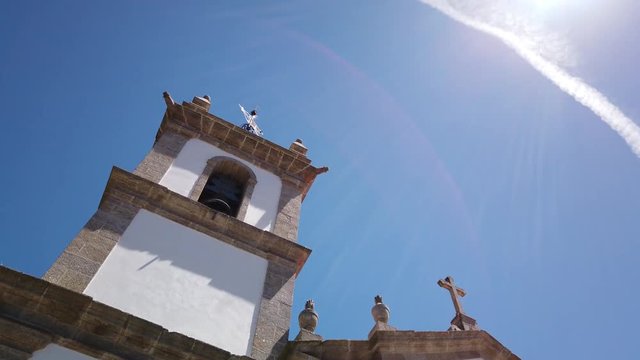 Vew of the Parochial Church in the historic center of the village of Arcos de Valdevez.
