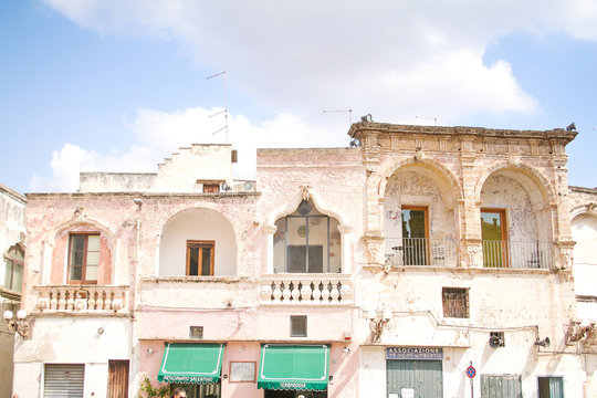Salandra square in Nard&ograve; village, Italy