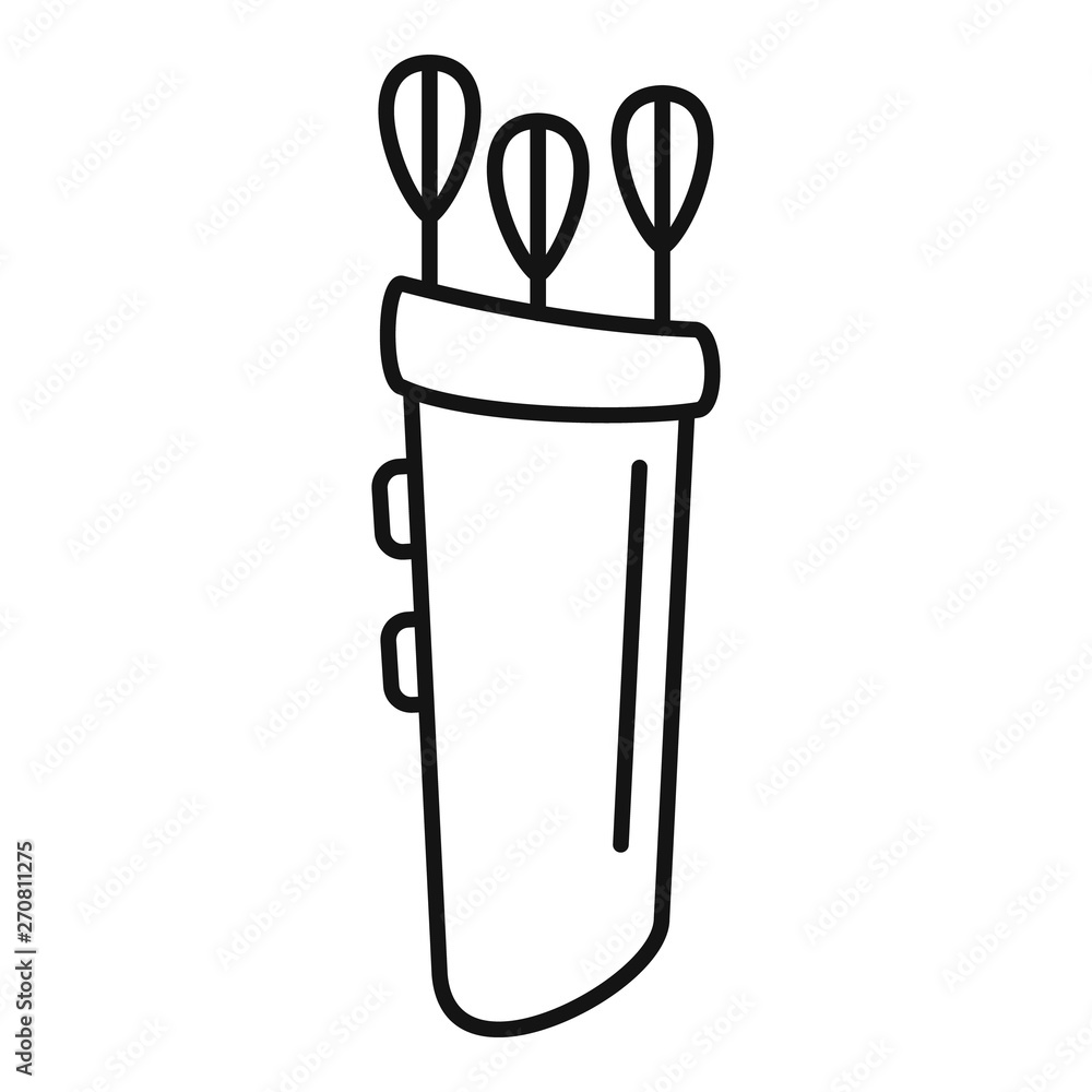 Poster arrow back bag icon. outline arrow back bag vector icon for web design isolated on white background