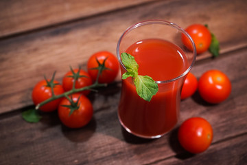 red tomato juice very fresh drink.