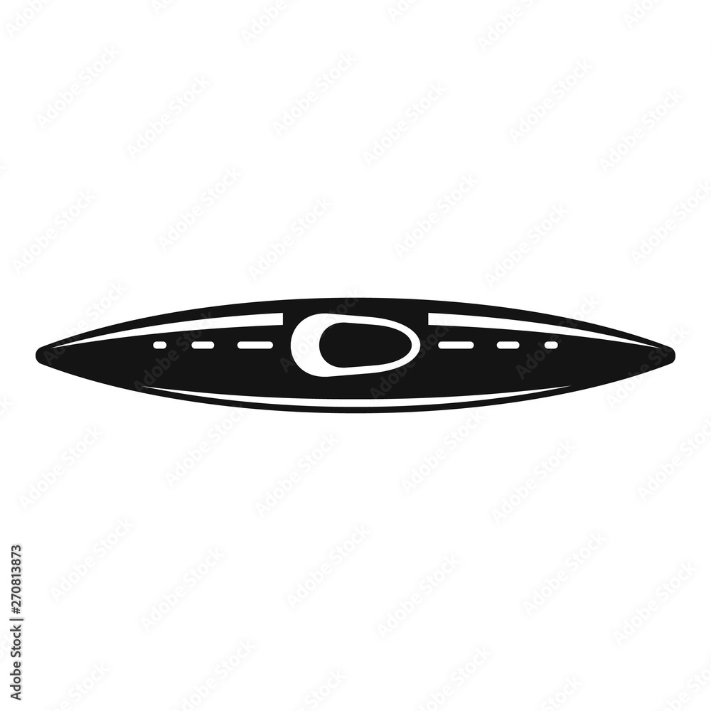 Poster rafting kayak icon. simple illustration of rafting kayak vector icon for web design isolated on whit