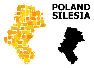 Golden Square Mosaic Map of Silesia Province