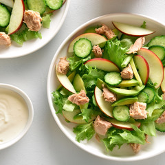 Tuna salad in bowl