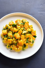 Stir-fried pumpkin with eggs