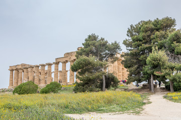 Fototapeta na wymiar Parc archéologique de Sélinonte, Sicile