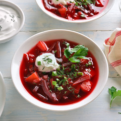  Beetroot soup, borscht