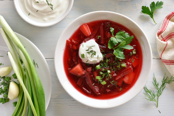 Beetroot soup, borscht
