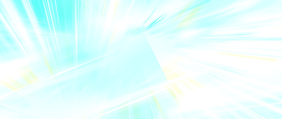 Panoramic high speed technology concept, light blue abstract background