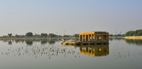 Gadsisar Lake in Jaisalmer, India