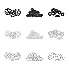 Vector illustration of Oktoberfest and bar sign. Collection of Oktoberfest and cooking stock symbol for web.