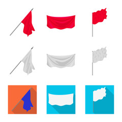 Isolated object of texture and presentation sign. Collection of texture and media  vector icon for stock.