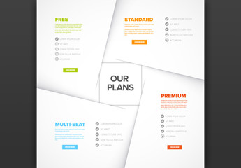 Product Features Layered Element Graphic Layout