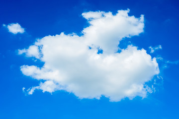 Clouds on Blue Sky Background