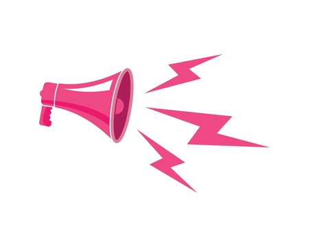 speaker,megaphone logo icon vector design