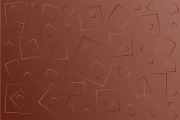 Bright brown illustration, which consists of squares of different sizes. Gradient design for your products: advertising, banners, posters, videos, etc...  Illustration.