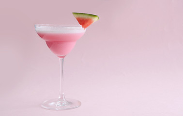 Pink summer cocktail background