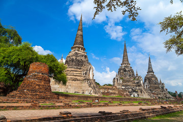 Fototapeta premium ancient pagoda in ayutthaya thailand