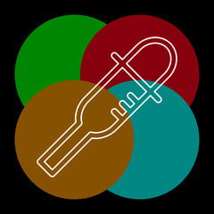 vector dropper icon, eyedropper illustration