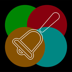 vector christmas bell illustration