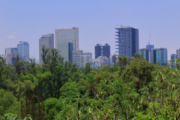 Panorámica de la Ciudad de México. Foto tomada desde el Castillo de Chapultepec
