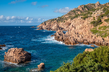 The Costa Paradiso on the North Coast of Sardinia between Santa Teresa di Gallura and Castelsardo, Italy