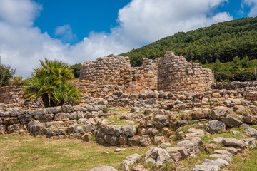 Nuraghe Palmavera, Alghero, Sardinia, Italy.  is an archaeological site located in the territory of Alghero, Sardinia. Built during the Bronze and the Iron Ages.
