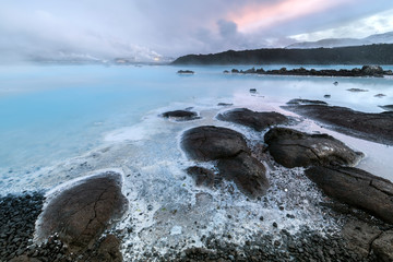 The Blue Lagoon geothermal resort in Iceland