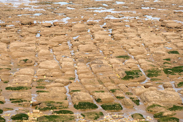 Deep rutted rock formation image