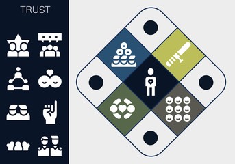 trust icon set