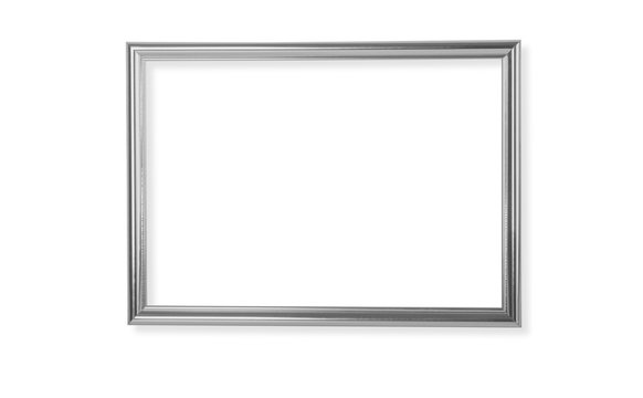 silver frame isolated