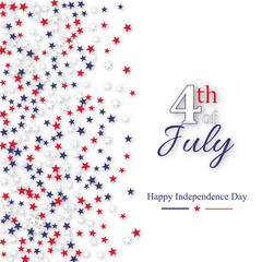 Happy Independence Day greeting card. Vector illustration