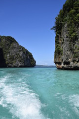Naklejka premium Exploring the Lagoon in Thailand