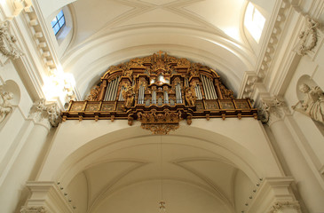 Organ of Fulda Cathedral, Fulda, Hesse, Germany, Europa