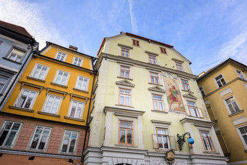 Facades of Graz, Austria.