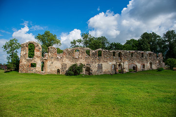 stone brick ruins of old building