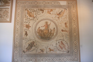 la mosaïque avec Neptune