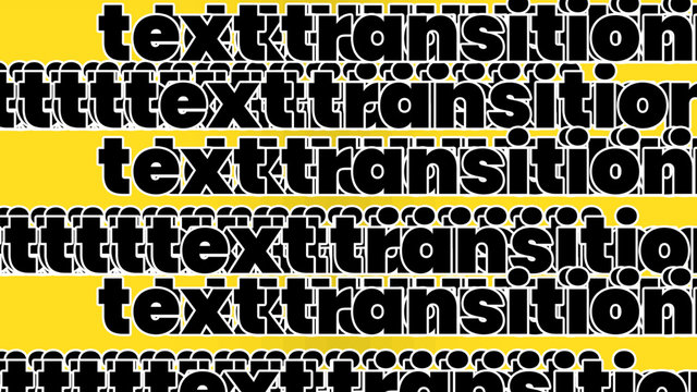 Bold Text Transition