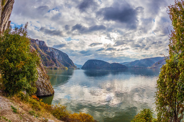 Danube Gorges, the border between Romania and Serbia